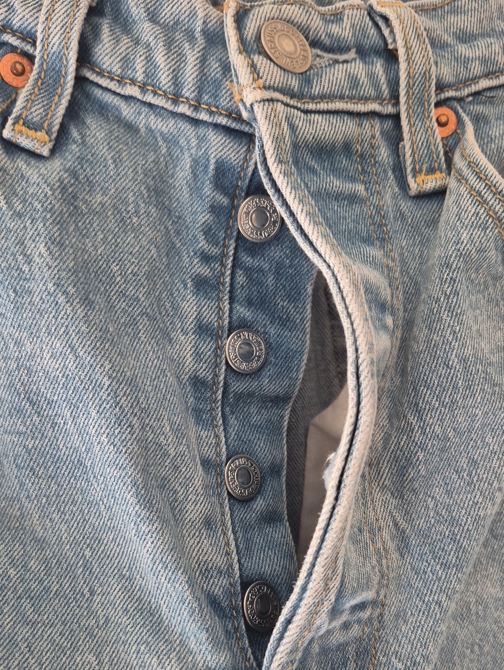 Levis Ribcage Straight Jeans Light Wash - 27 - Picture 3 of 12